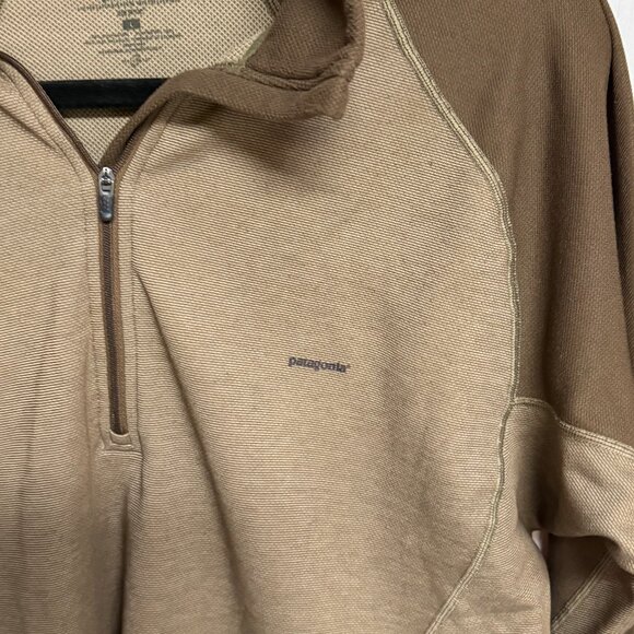 Patagonia Men’s Capilene 1/4 Zip Base Layer Pullover – Brown, Size Large, EUC - Picture 4 of 10